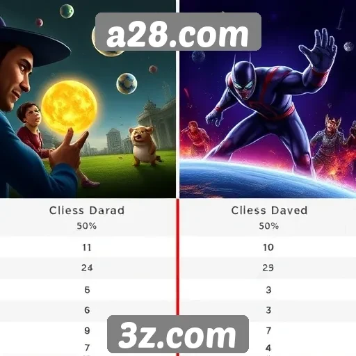 Comparativo de gráficos e jogabilidade em a28.com